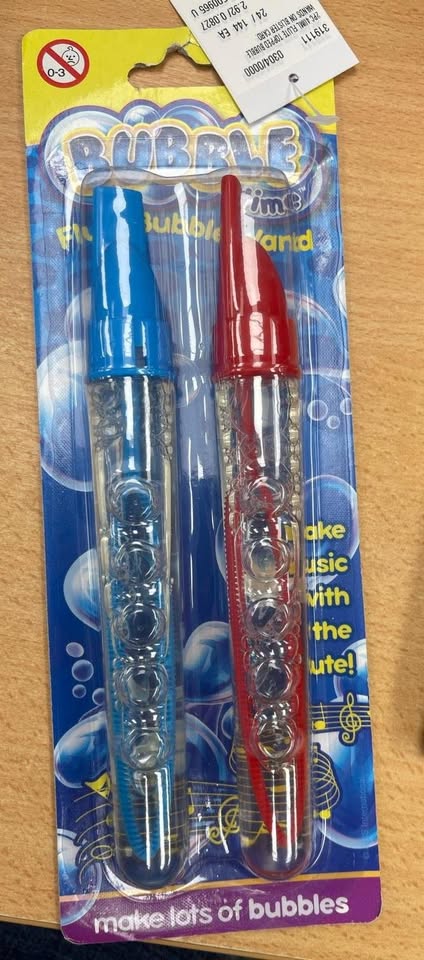 NEW LOT IN 72 BUBBLE WANDS IN 2 DESIGNS