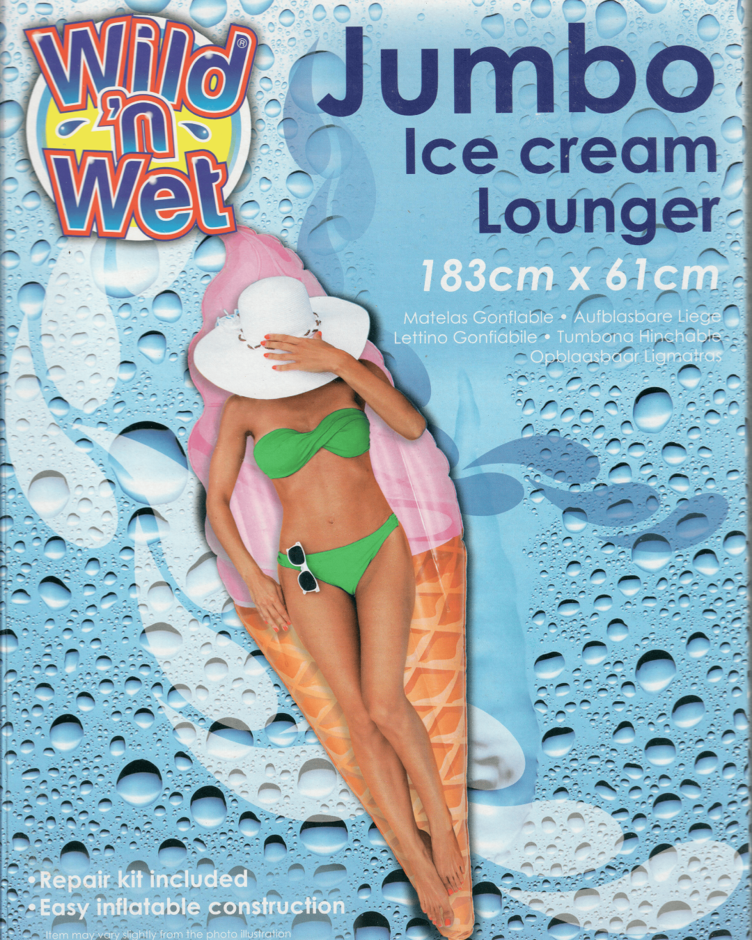 Jumbo Ice Cream Inflatable Lounger - 183cm