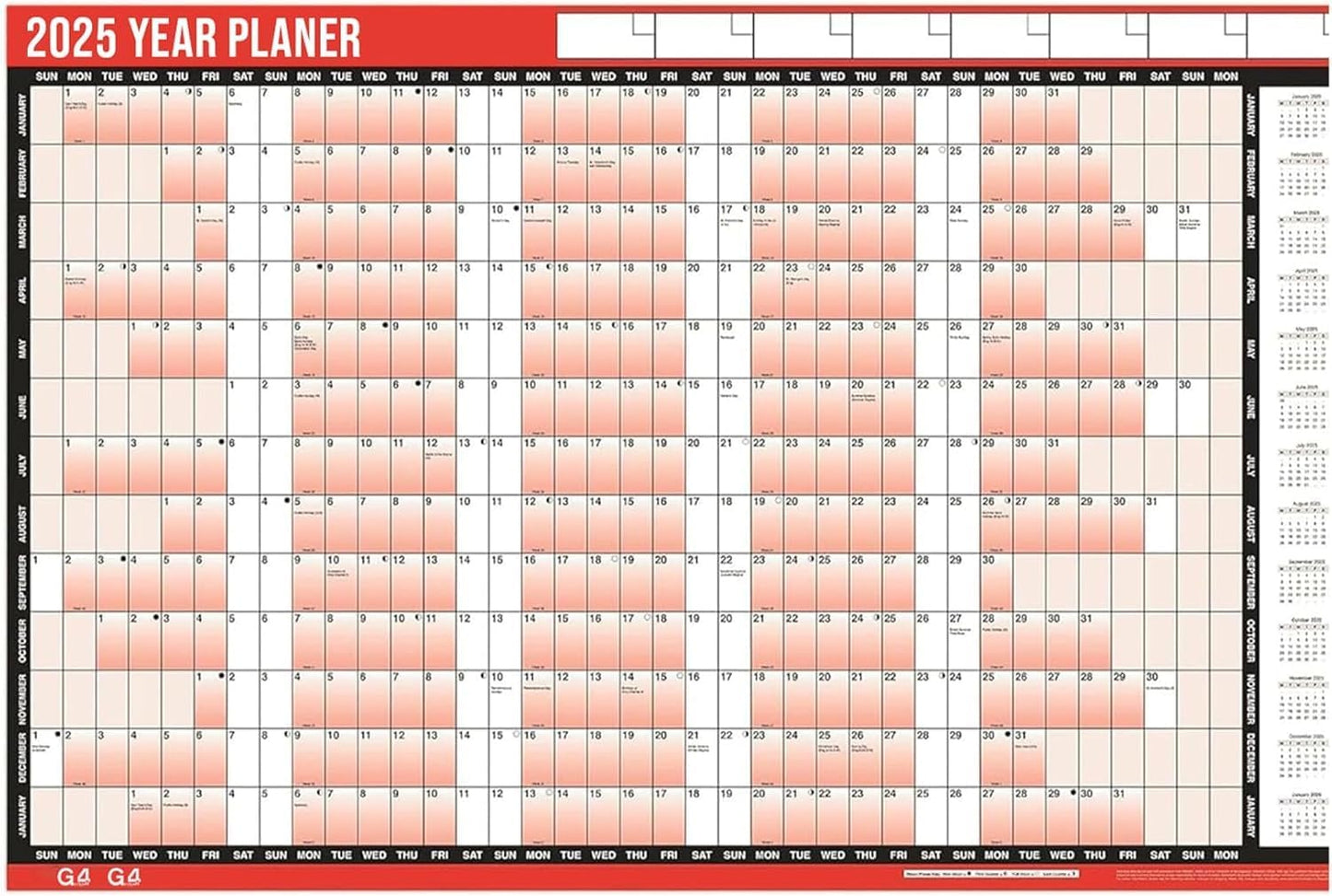 Bulk 2025 Wall Calendars | Wholesale Office Stationery | Full Year Calendar | Work Planner | UK Stockndars | Memo Pad Calendars | Wholesale Stationery | Office Supplies | Clearance Sale | UK Stock