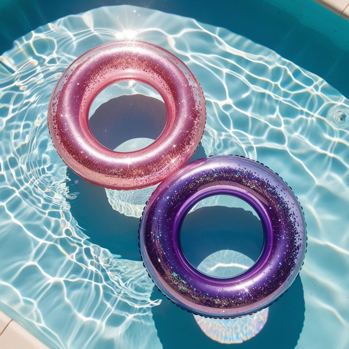 Unicorn Floats Glitter Swim Rings (2-Pack)