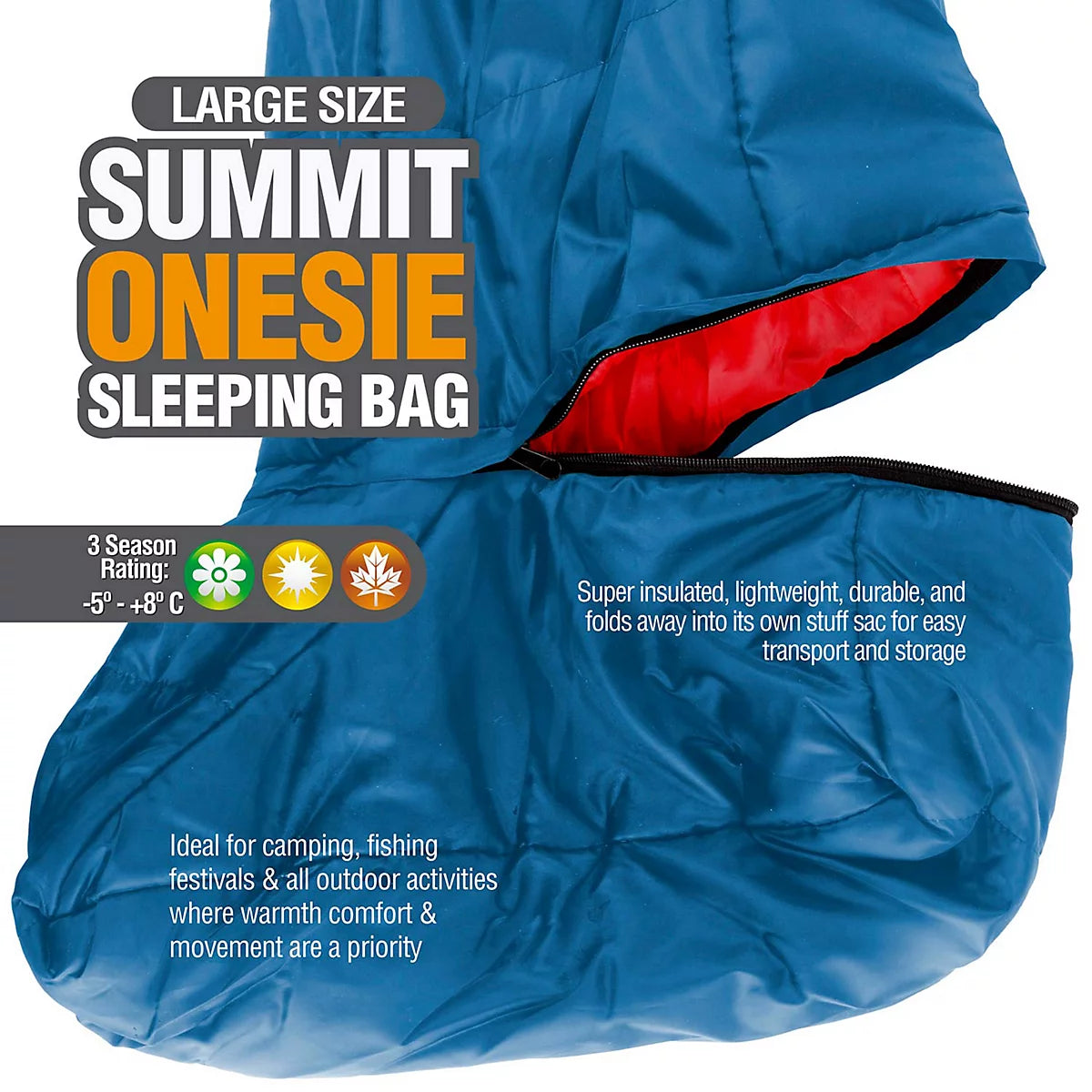 2x Summit Sleeping Bag Onesies